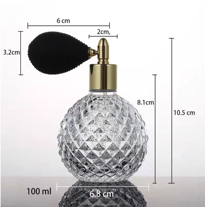 100 ml szklanych pojemników kosmetycznych Design Airbag Glass Perfume Spray Bottle 5