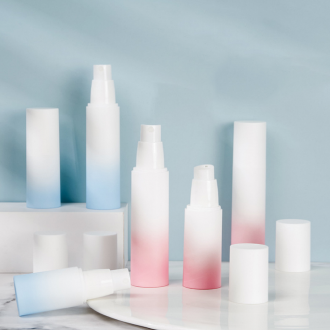 Frosted Airless Lotion Spray Plastikowe pojemniki kosmetyczne Gradient 50g 3,3 * 14,5 cm 2