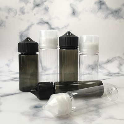 V2 V3 Eliquid Clear Pet Dropper Bottle Tamper Evident 30ml 50ml 60ml 100ml 120ml