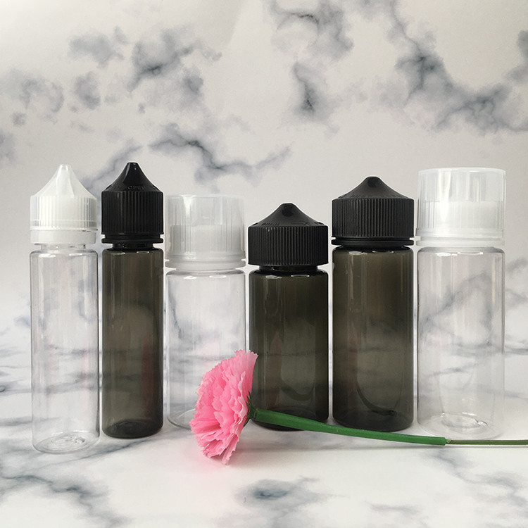 V2 V3 Eliquid Clear Pet Dropper Bottle Tamper Evident 30ml 50ml 60ml 100ml 120ml
