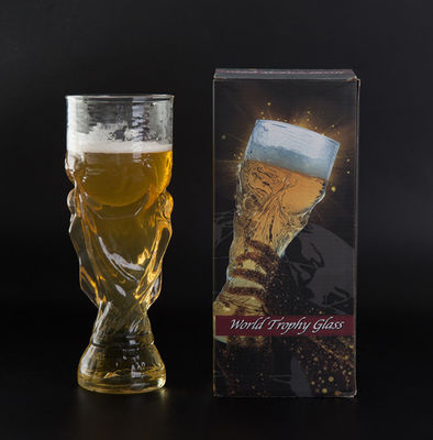 Good price Personalizacja Kubek ze szkła kryształowego Zrównoważony dzięki kształtowi piłki nożnej w Internecie