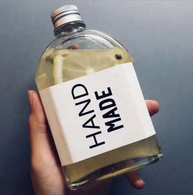 Good price Beverag Juice Wine Płaska szklana butelka wody 12,3 uncji 17,7 * 8,6 cm w Internecie