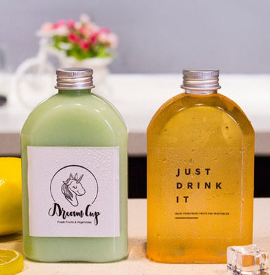 Good price Przezroczysta płaska prostokątna butelka wody Cold Brew 50 ml do 500 ml PETG w Internecie