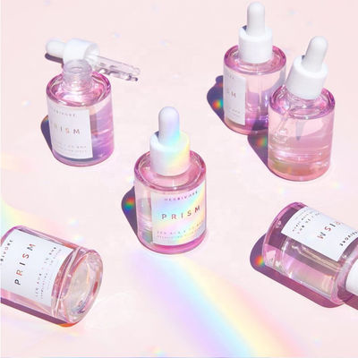 Good price 1 uncja Clear Blue Bursztynowa szklana butelka z zakraplaczem Zatyczka zabezpieczająca przed dziećmi Anti shock w Internecie