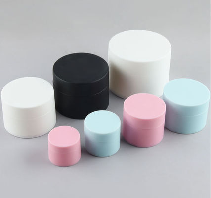 Good price PP Cream Plastikowe pojemniki kosmetyczne 4 uncje słoiki z podwójną ścianką 7,4 * 5,1 cm w Internecie
