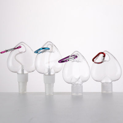 Good price 60 ml 50 ml Butelki z brelokiem z alkoholem Pusty haczyk na serce PET w Internecie