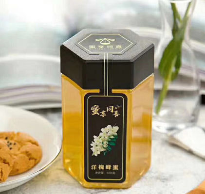 Good price 180 ml 215 ml sześciokątny przezroczysty plastikowy słoik dla zwierząt do recyklingu opakowań do żywności w Internecie